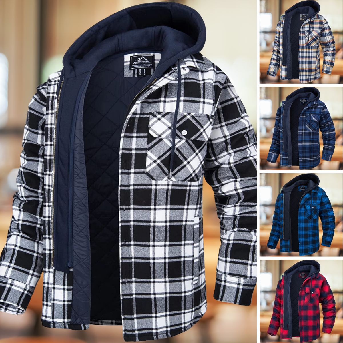 Dam Lång Vinterjacka Urban Stil Mjuk Polyester 2