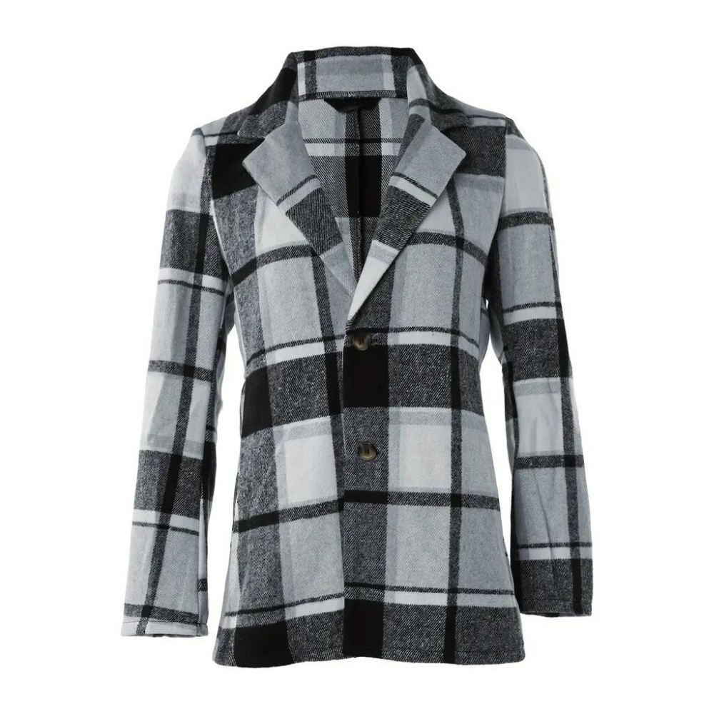 Kvinna Blazer Skräddarsydd Polyester Elegant 6