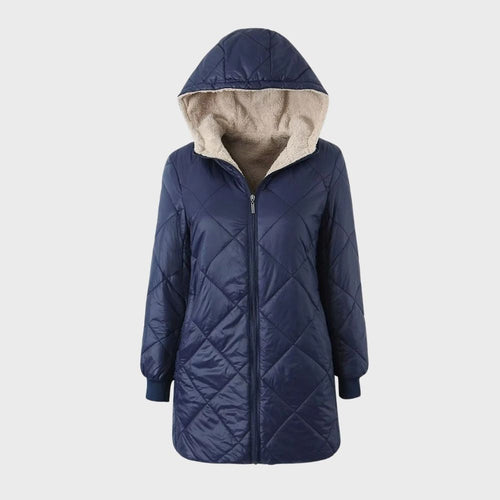 Dam Vinterjacka Klassisk Vattenavvisande Skräddarsydd Design-1