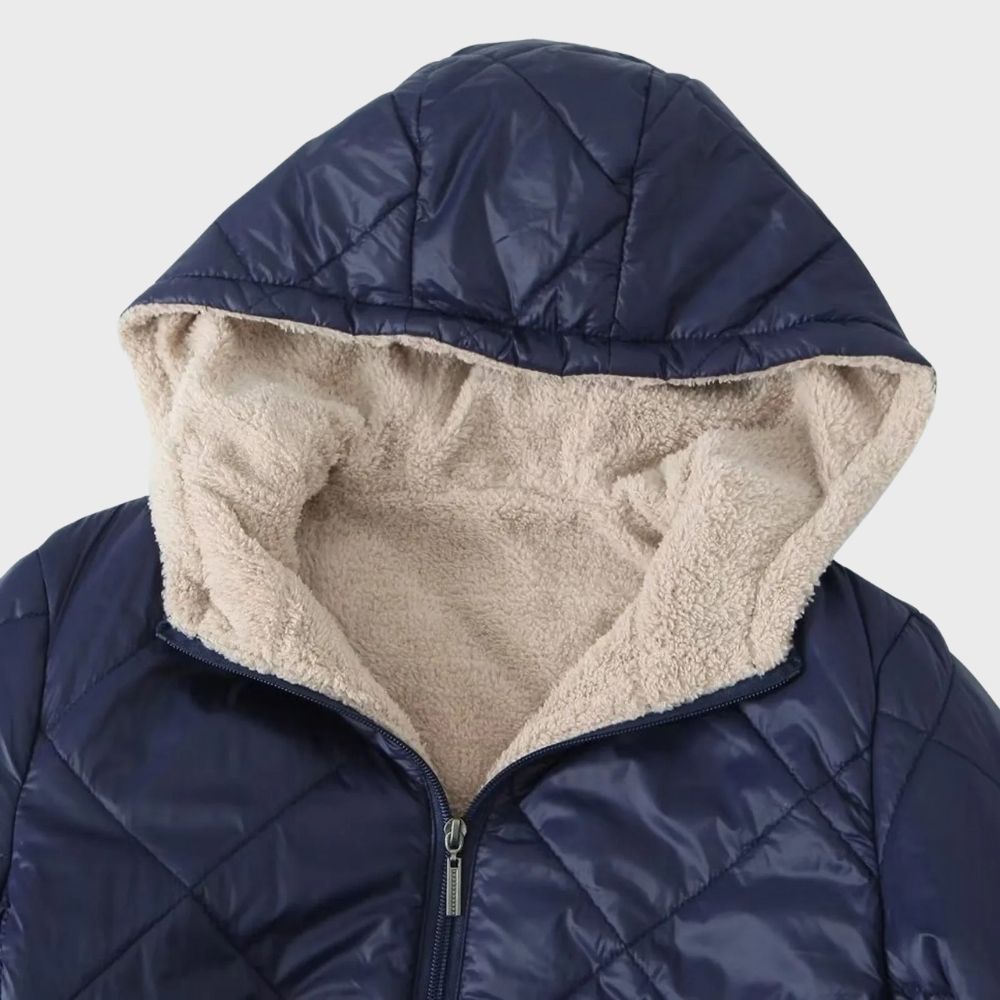 Dam Vinterjacka Klassisk Vattenavvisande Skräddarsydd Design-3
