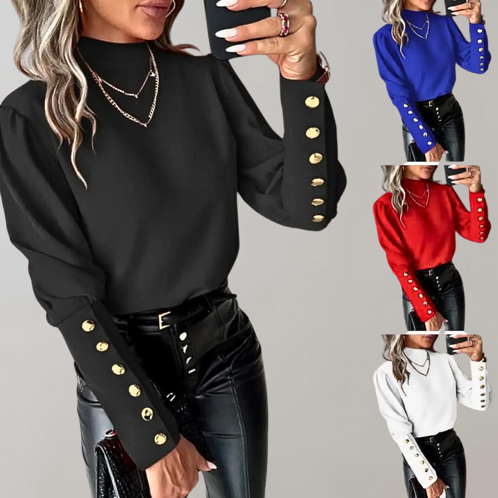 Kvinnors Lång Topp Avslappnad Design Mjuk Blandning-2