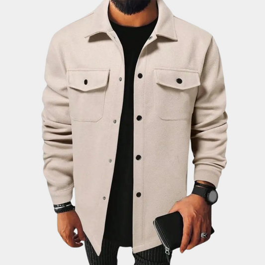 Herrskjorta i Mjuk Polyester för Kalla Dagar â VĂ€rmande, Tidlös Design, Normal Snitt, L-3XL 1