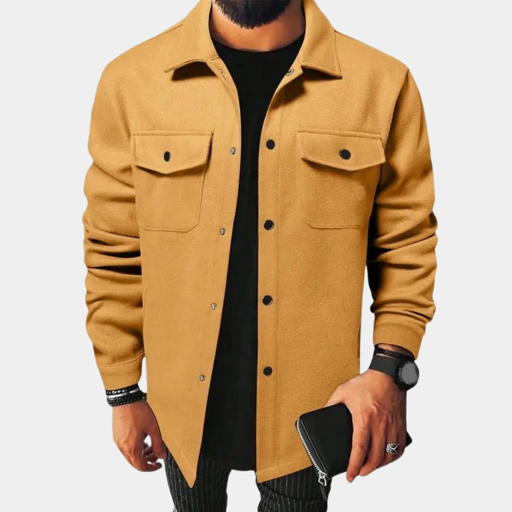 Herrskjorta i Mjuk Polyester för Kalla Dagar – Värmande, Tidlös Design, Normal Snitt, L-3XL 8