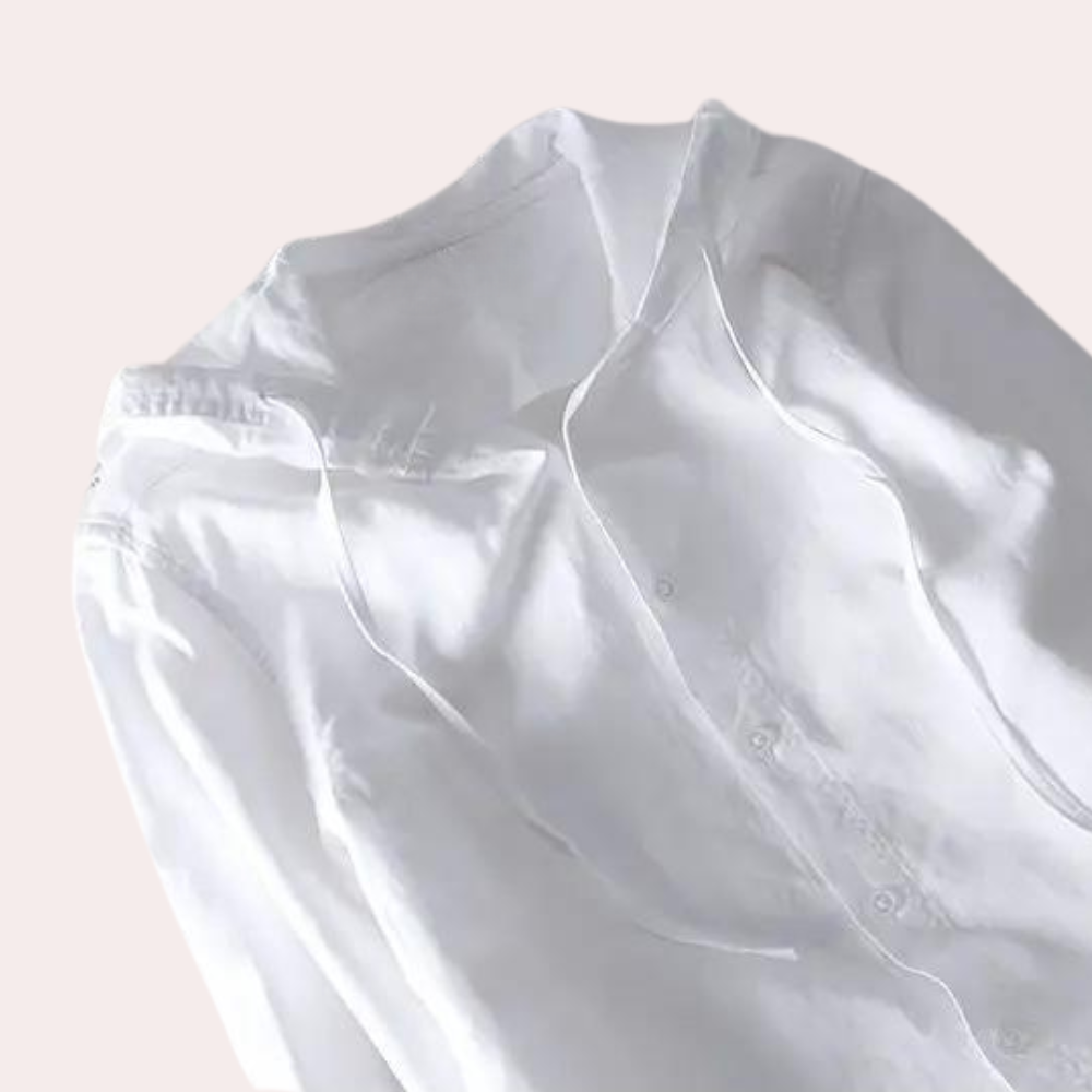 Variant image for Herrskjorta Modern Stil Figurnära Bomull-6