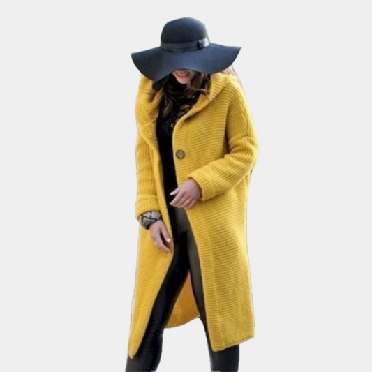 Damjacka med Huva Elegant Design Normal Passform Polyester-1