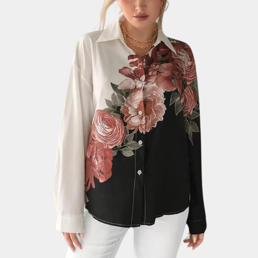 Kvinnors Blus Elegant Design 100% Polyester-1