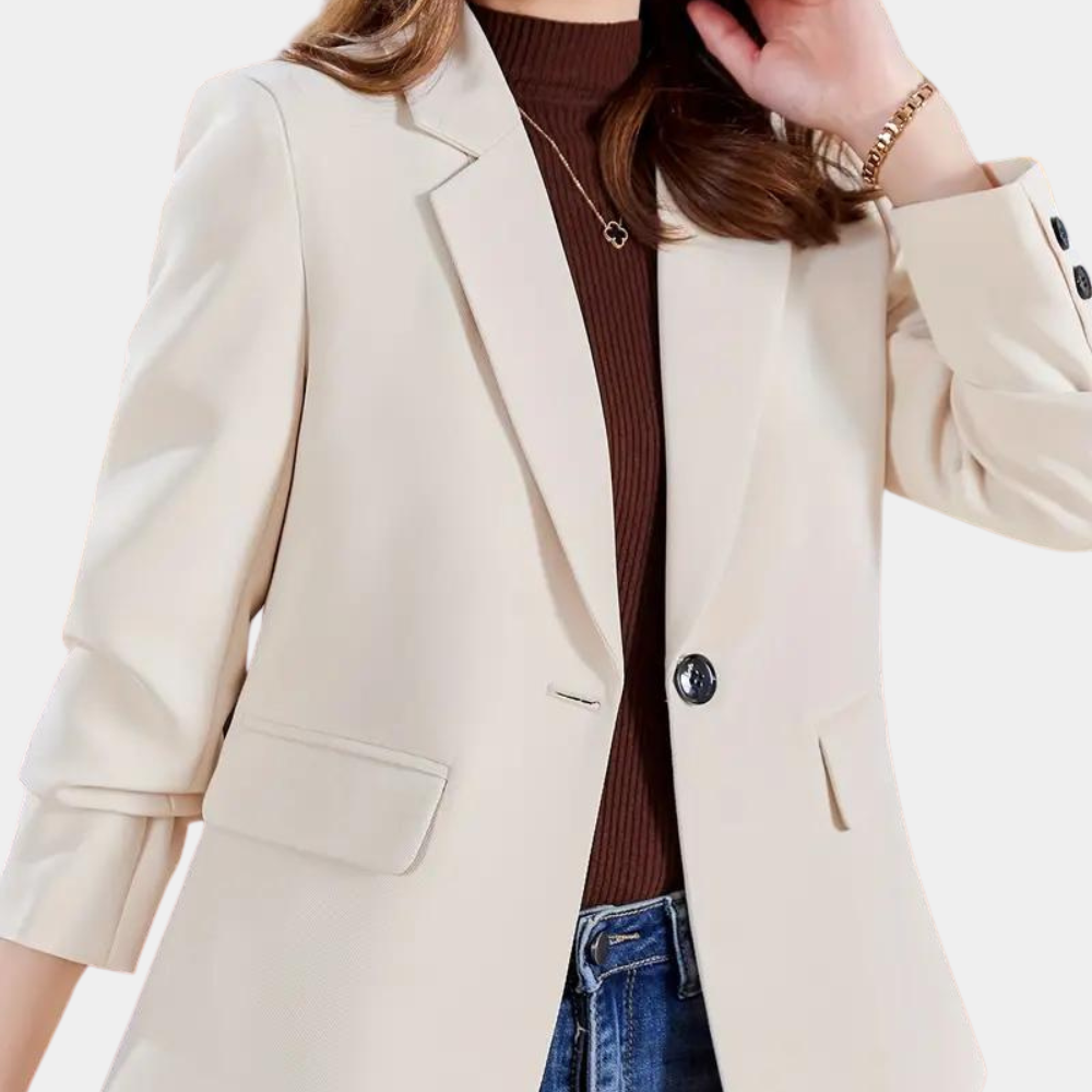 Kvinnor Blazer Reversad Mjuk Tyg 5