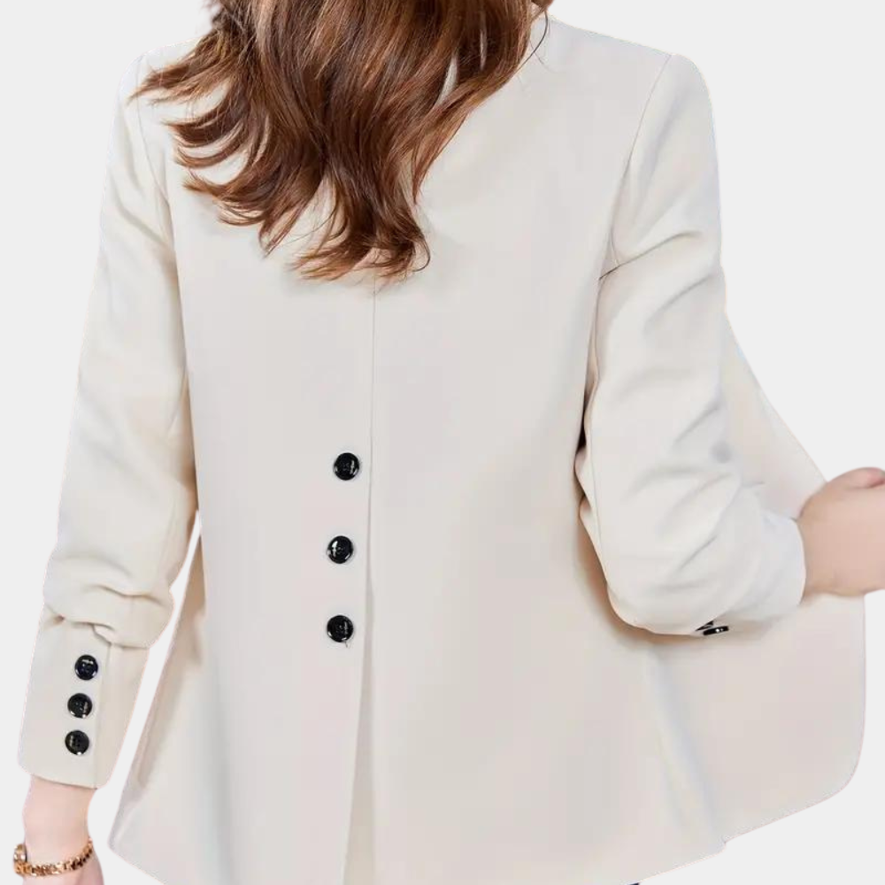 Kvinnor Blazer Reversad Mjuk Tyg 2