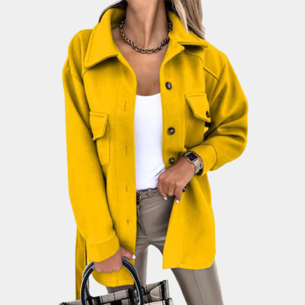 Damjacka Klassisk Stil Hållbart Material Med Djupa Fickor-1