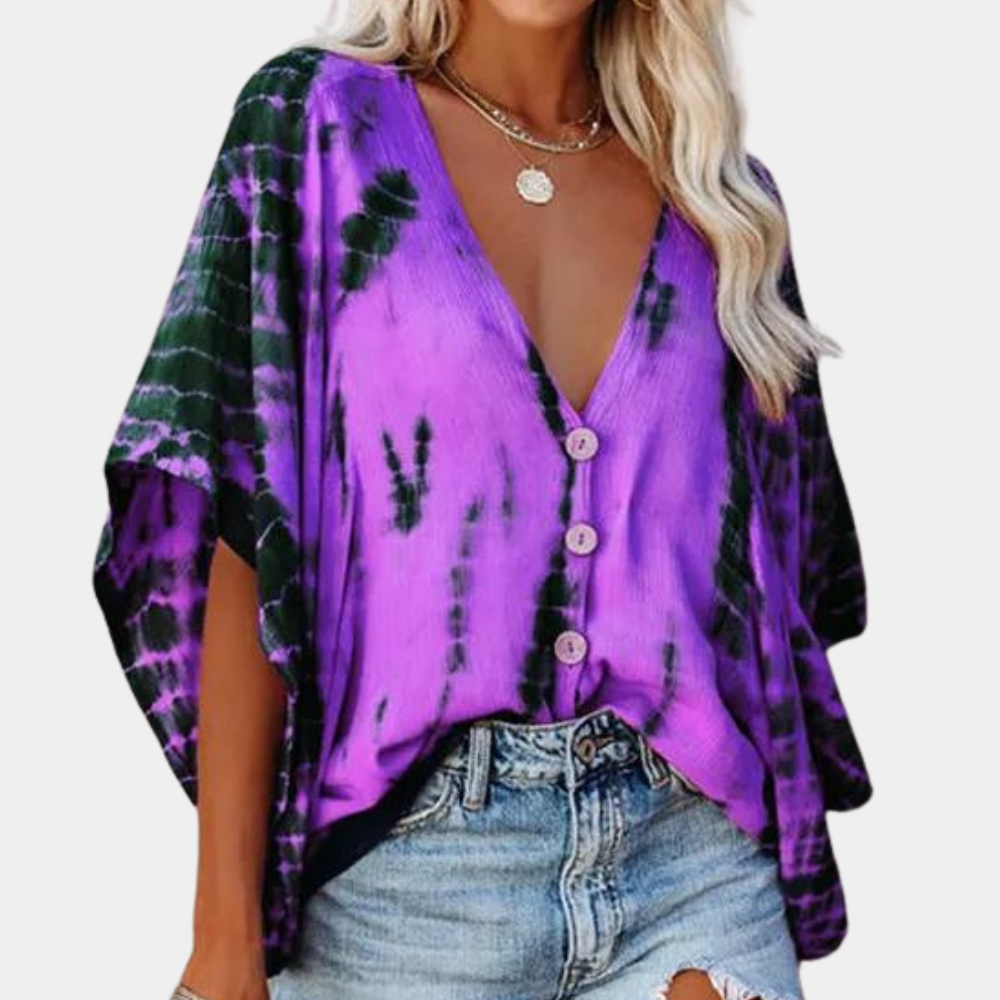 Kvinnors Blus Luftig Syntetmaterial Elegant Design 5