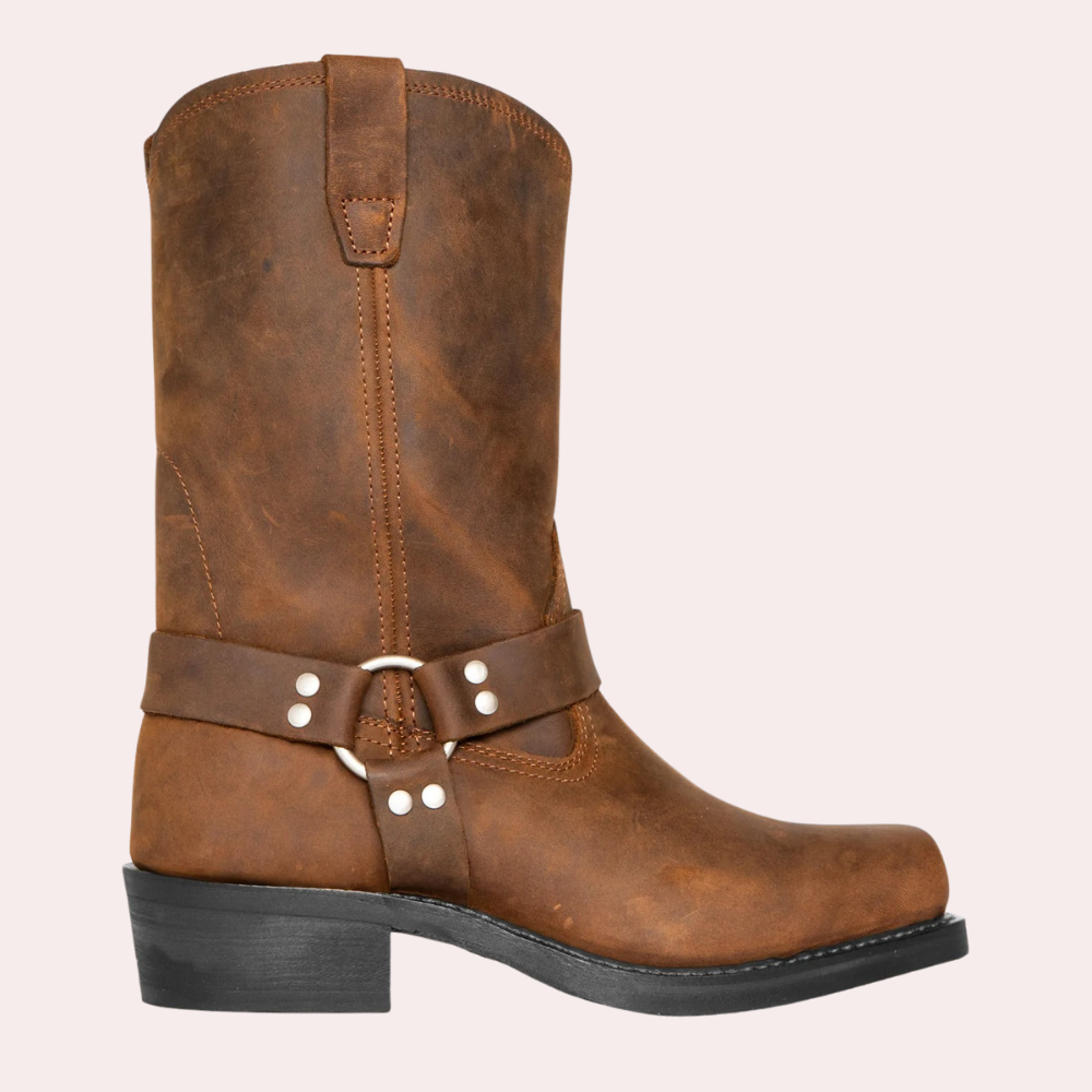 Herr Cowboystövlar Stilren PU-Läder 6