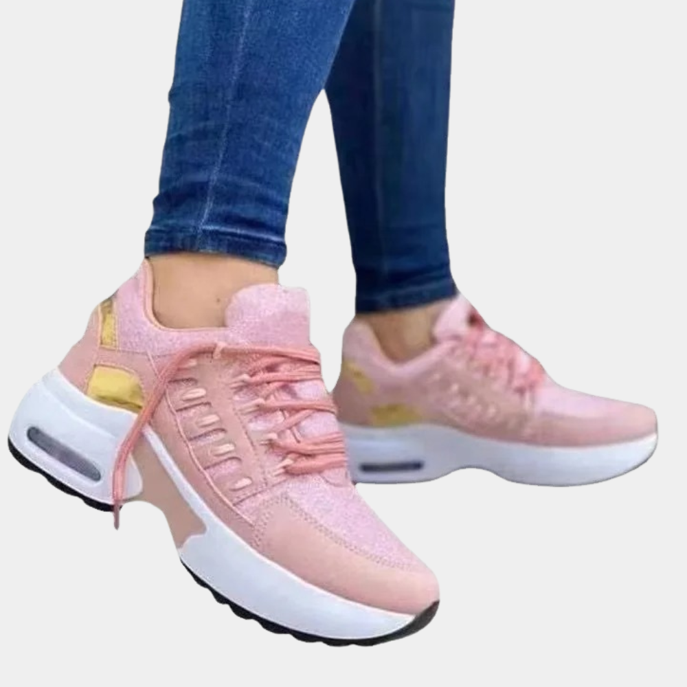 Kvinnors Eleganta Skor Lyxigt Läder och Textil 11