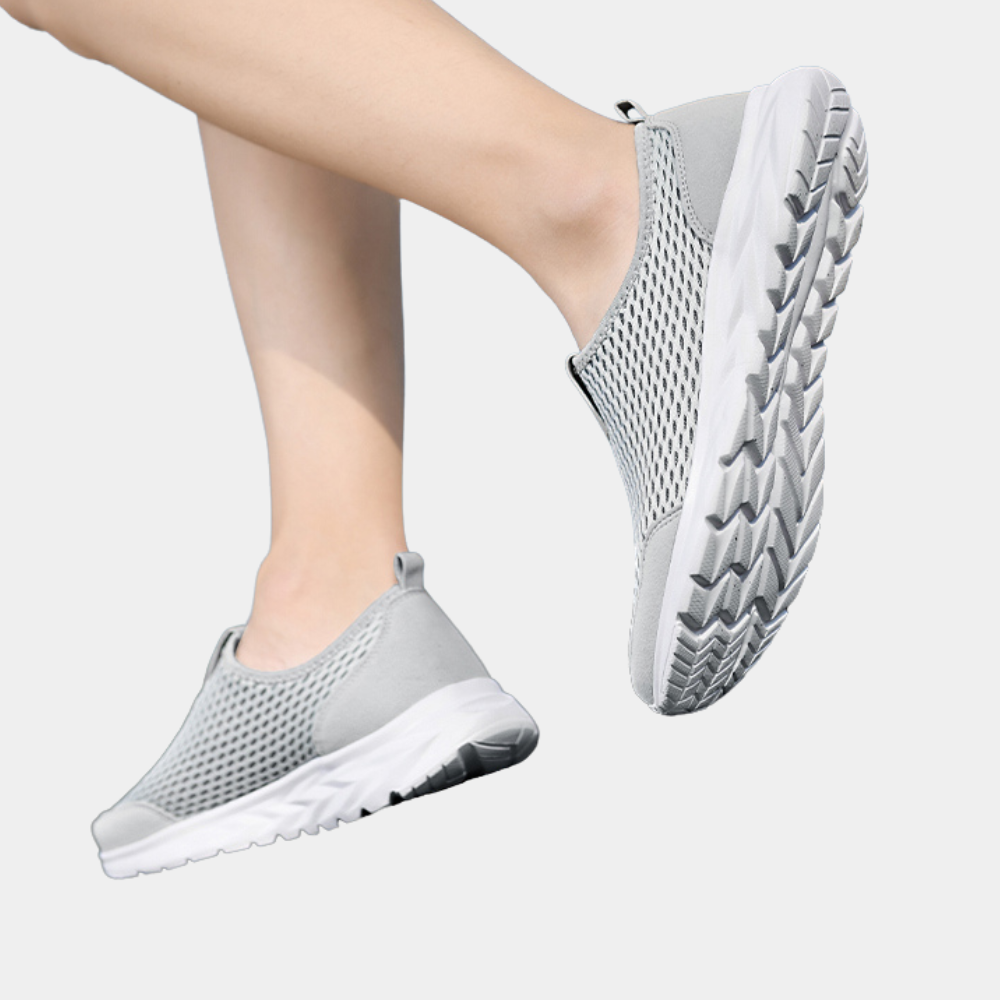 Kvinnors Sneakers Lätta Andningsbara Sportiga Tyger-3
