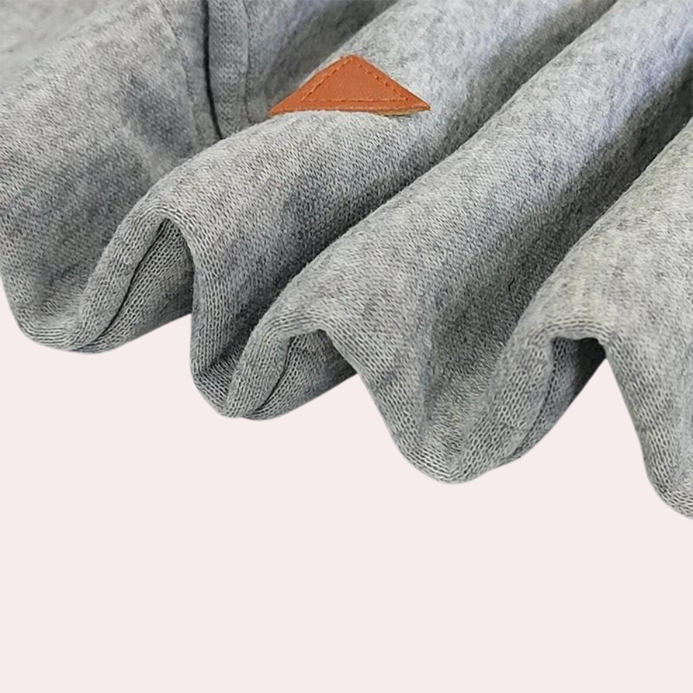 Kvinnor Sweatshirtklänning med Huva Bomullsblandning 3