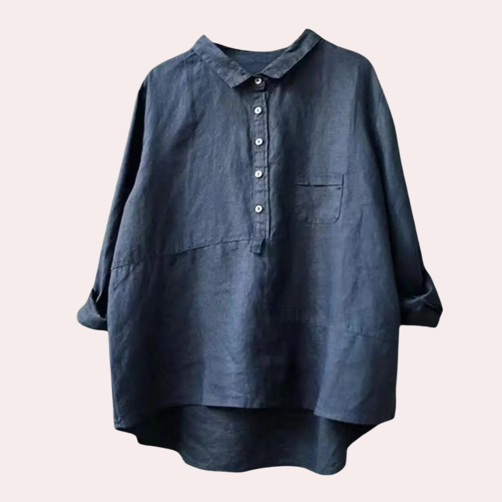 Variant image for Dam Blus Trendig Design Polyester Sidenblus-16