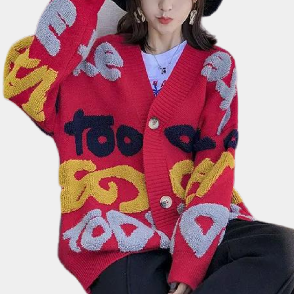 Variant image for Lång Kofta Dam Mjuk Stickad Kvalitet-3