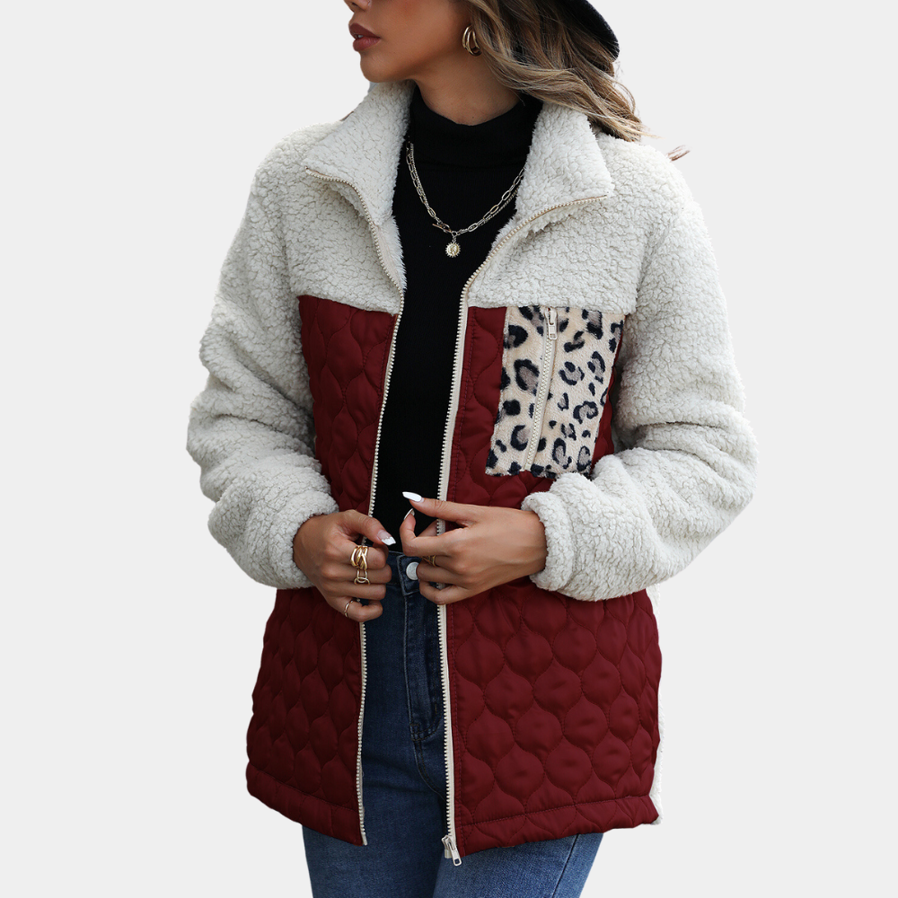 Variant image for Damjacka Plysch Elegant Loose Fit för Vinterkomfort-17
