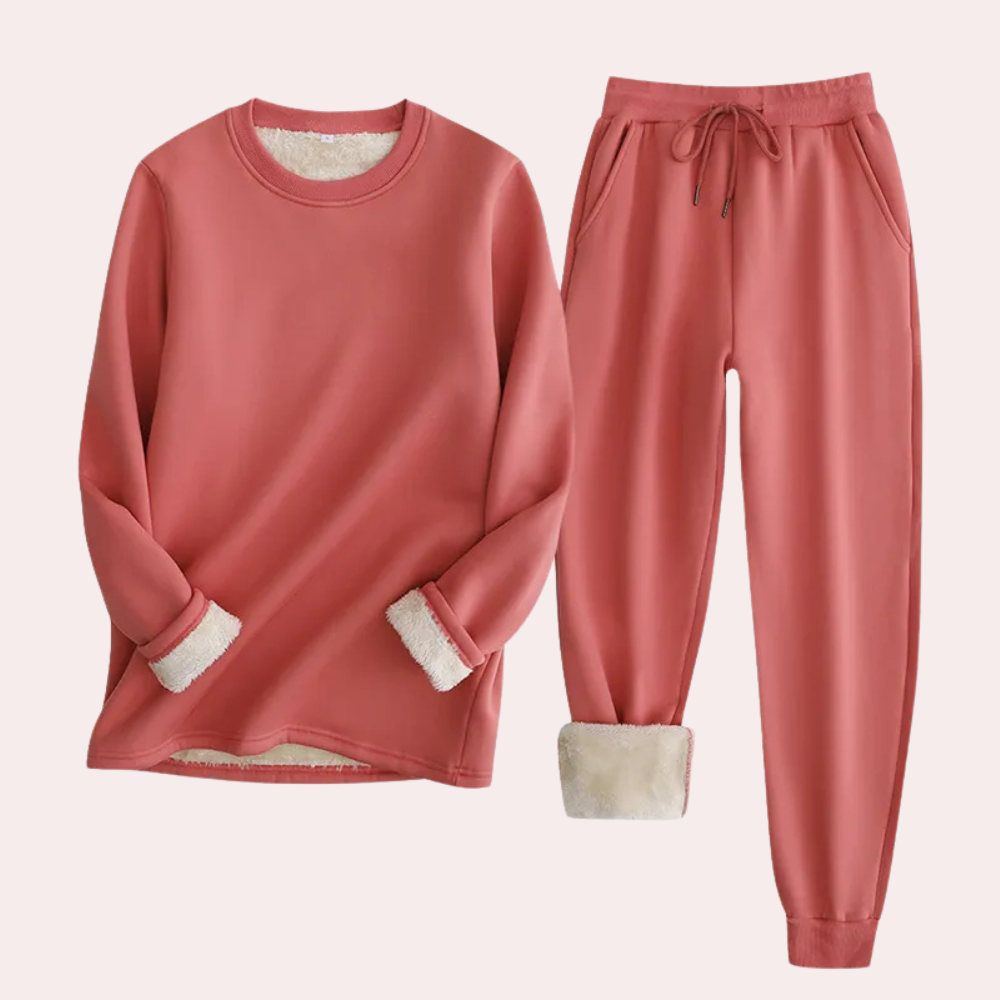 Variant image for Kvinnors Lounge Set Fleece Tröja och Joggingbyxor Mjuk Komfort-16