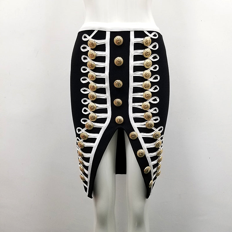 Damklänning Bodycon Hög Midja Enfärgad Nylon Polyester Spandex-1