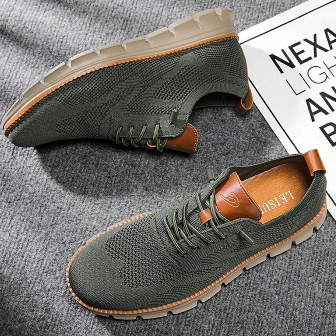 Herr Sneakers Lätta Stickade Gummi-3