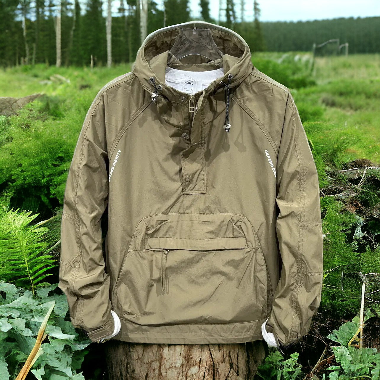 Variant image for Herrjacka med Huva Modern Design Hållbart Material för Höst och Vår-1
