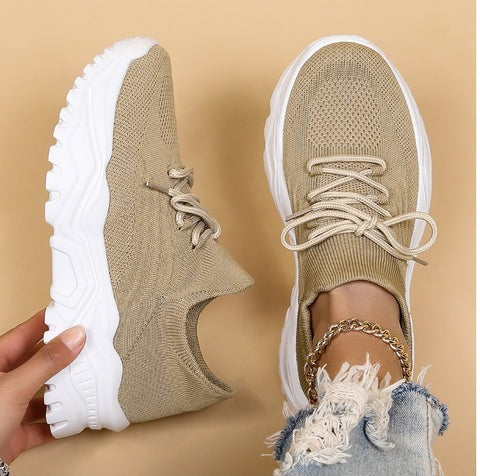 Kvinnors Sneakers Andningsbart Material Fotstöd Bekväm Design 9