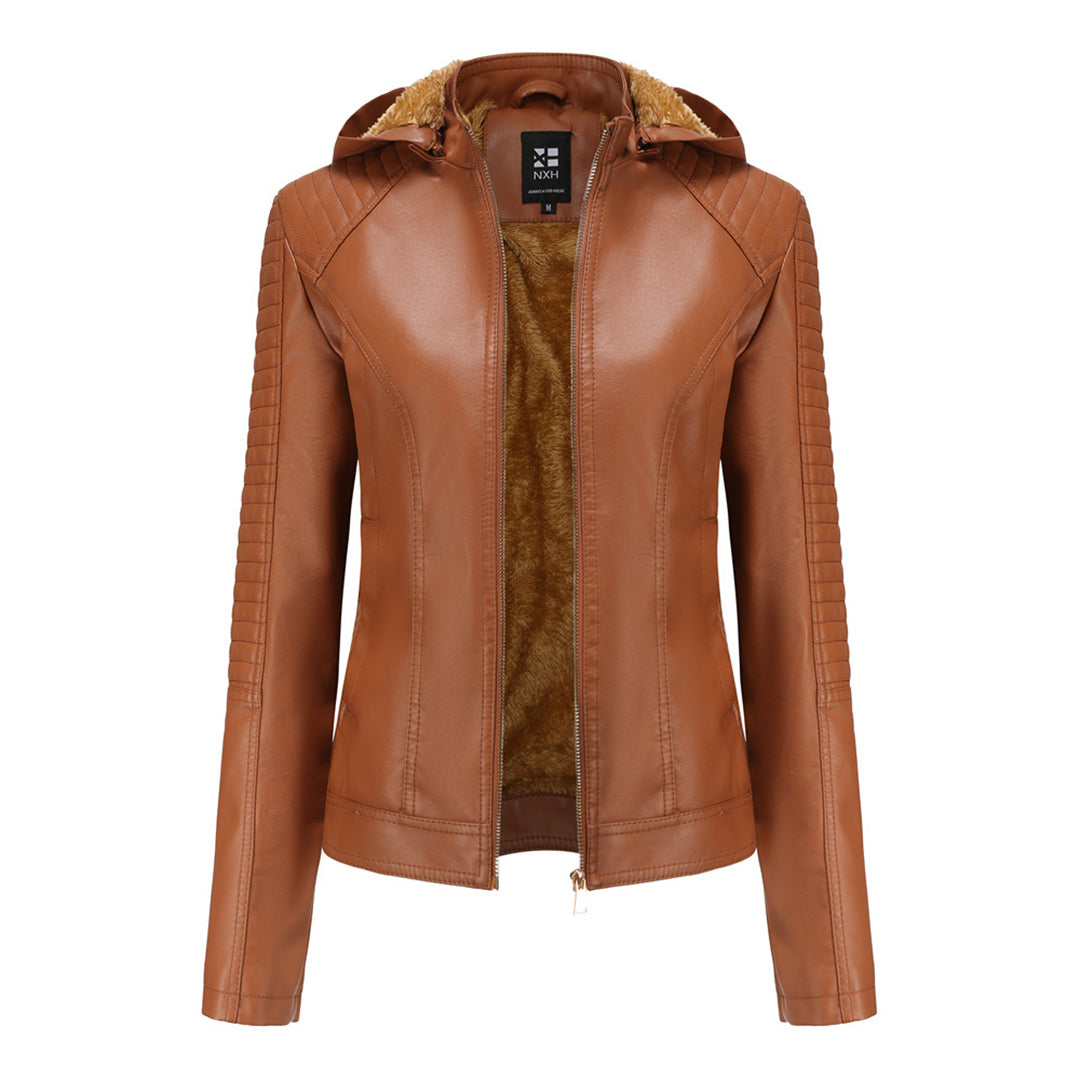 Vinterjacka Dam Elegant Design Polyester Lång Vinterjacka 9