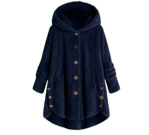 Variant image for Kvinnors Kappa med Huva i Varm Ull för Höst och Vinter-65