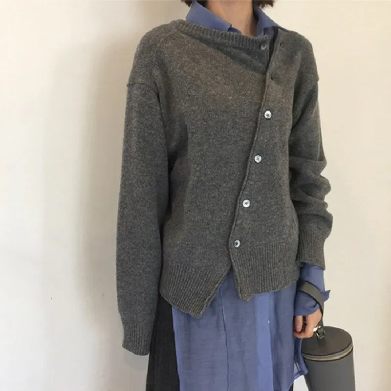 Dam Långärmad Blus Knapp Ner Polyester Loose Fit 3