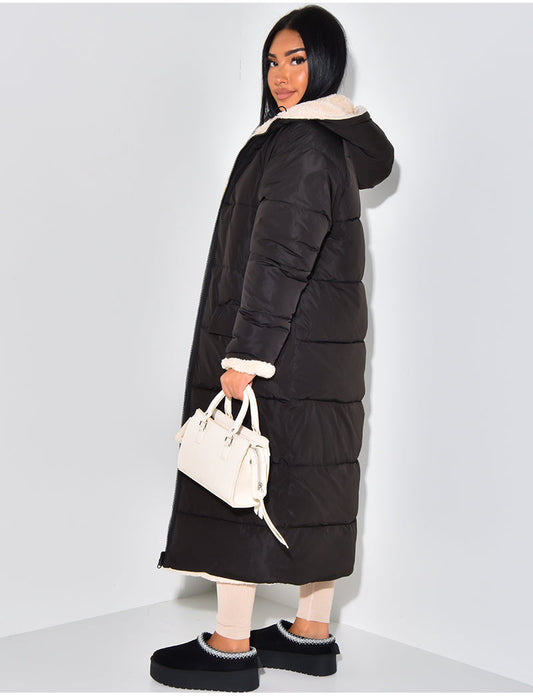 Vinterjacka Dam Reversibel Fleece LÄng Jacka-1