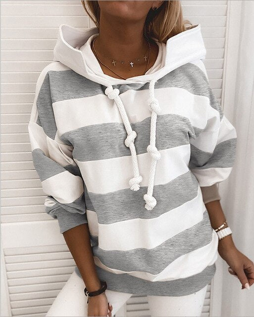 Dam Tröja Modern Design Mjuk Fiber Casual-4