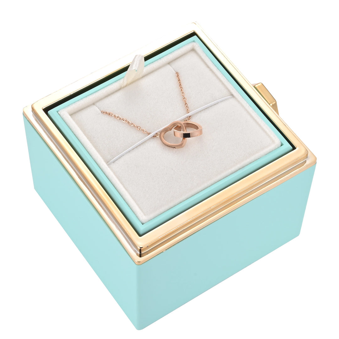 Variant image for Rosbox med Dold Halsband 18 Karat Guldpläterat Stål-8