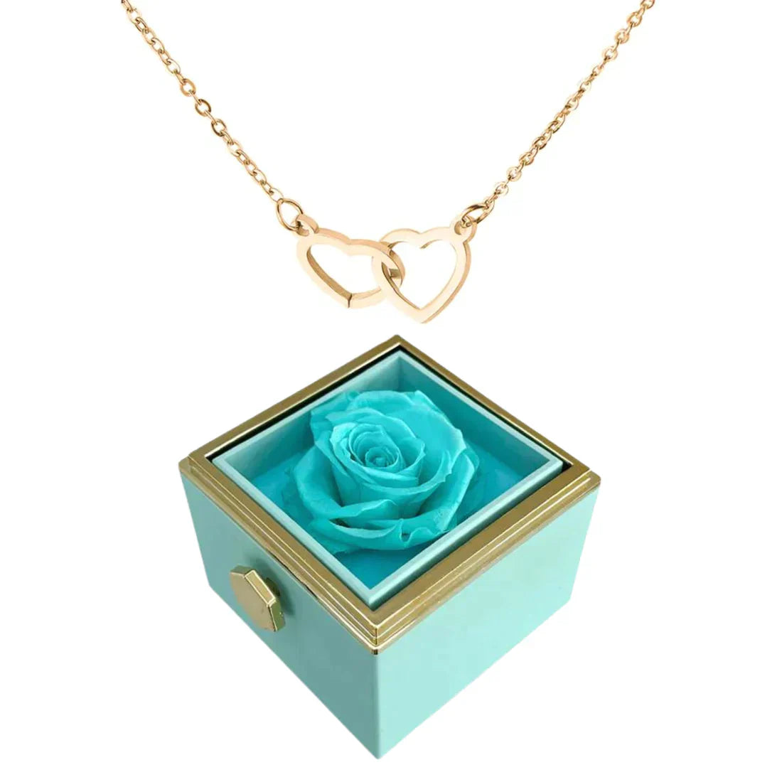 Variant image for Rosbox med Dold Halsband 18 Karat Guldpläterat Stål-7