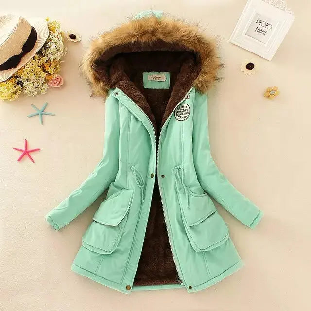 Variant image for Damen-Fleecejacke, Winterjacke, wasserabweisend, weich, Fleece-31
