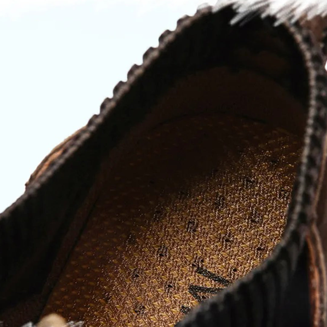 Herr Stövlar Klassisk Stil Läder Högkvalitativt Mjukfoder-6