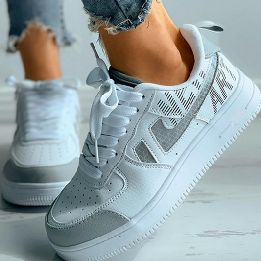 Unisex Sneakers Retro Stil Högkvalitativ Syntet och Textil-1