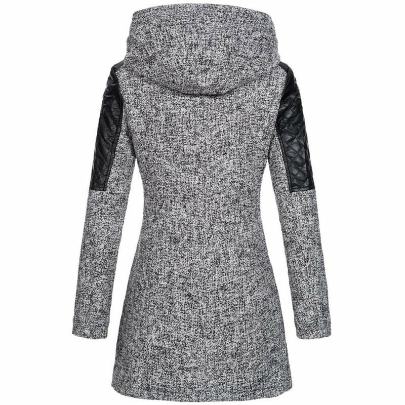 Dam Kappa Huva Blixtlås Patchwork Polyester-2