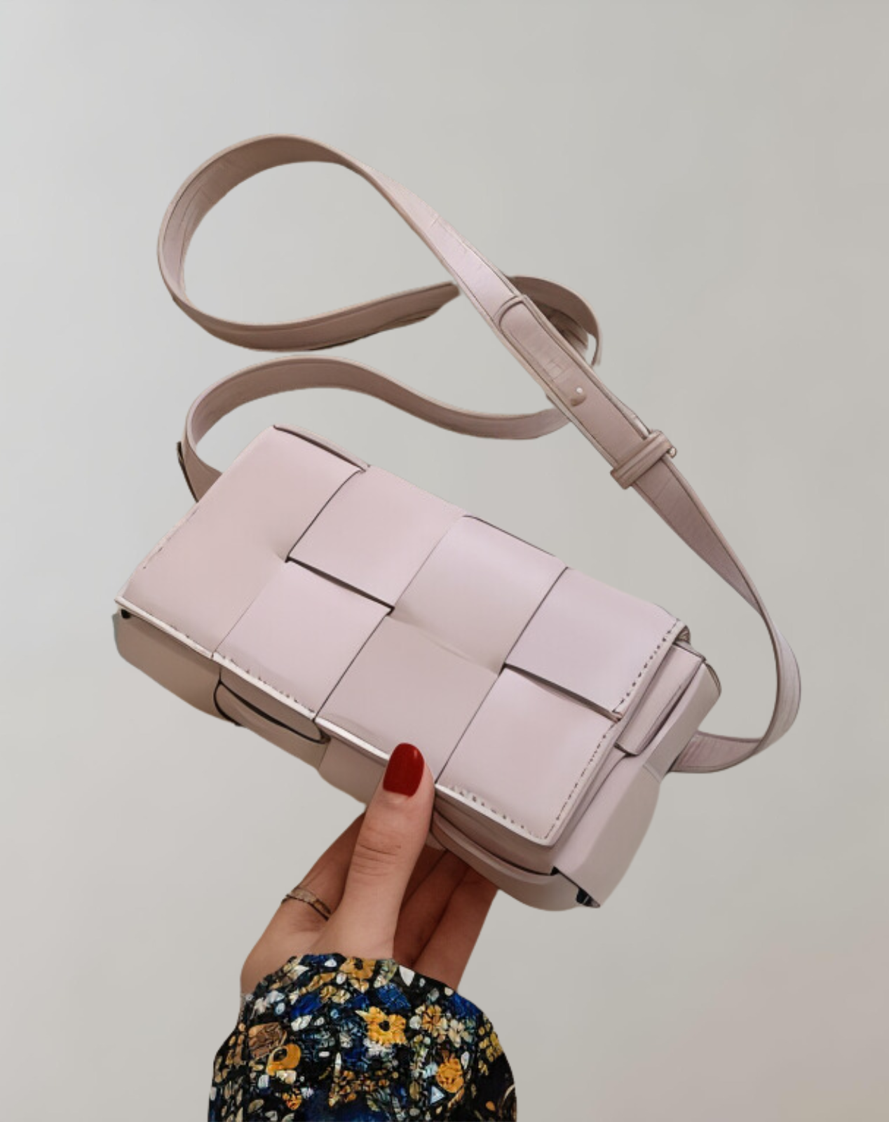 Variant image for Dam Axelväska Flätad Veganskt Läder Med Justerbar Rem-2