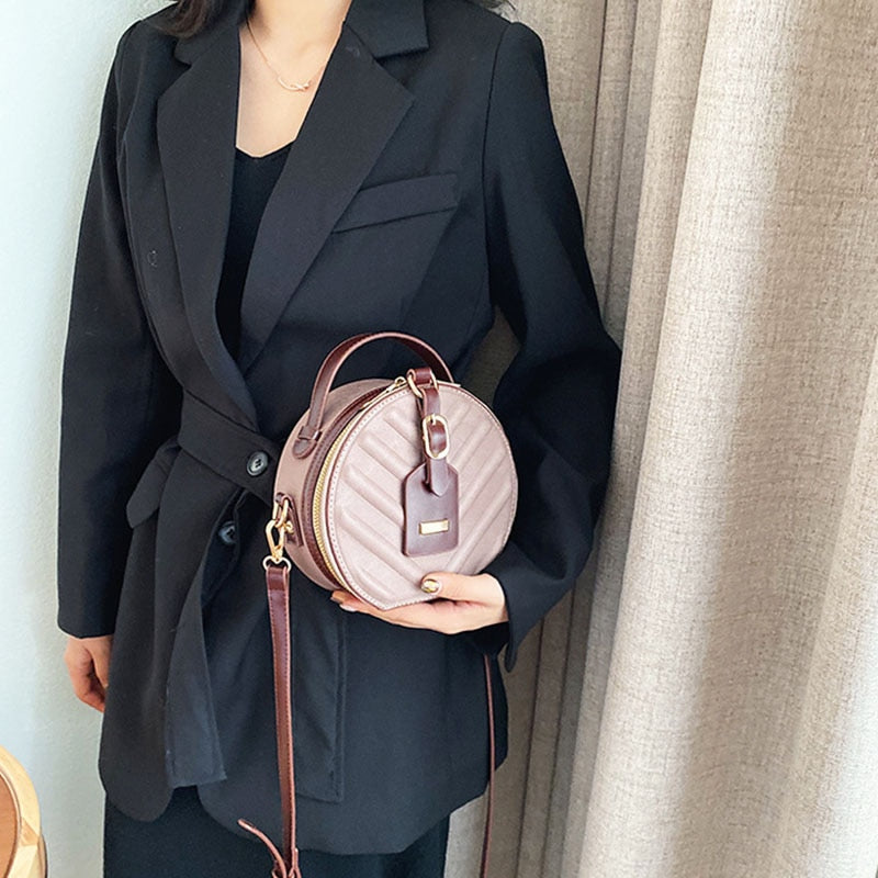 Dam Axelväska Glittrande PU med Justerbart Axelband-3