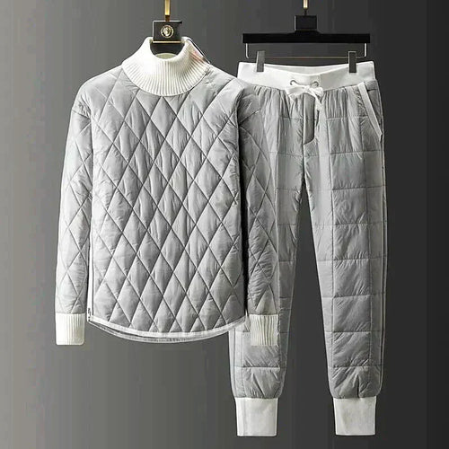 Kvinnors Vinteruppsättning Turtleneck Termisk Velor-1