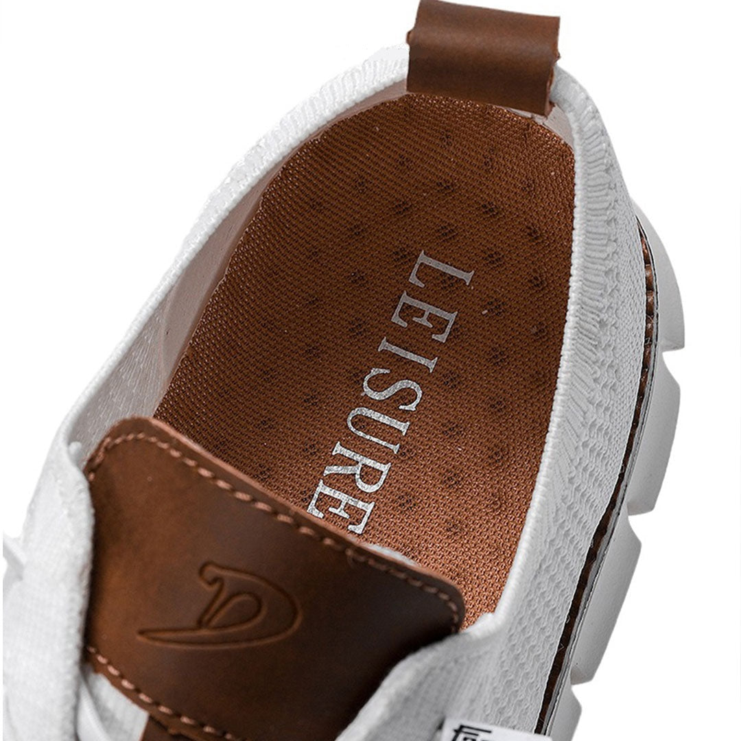 Herr Sneakers Löparskor Mesh Läder För Aktiv Livsstil 5