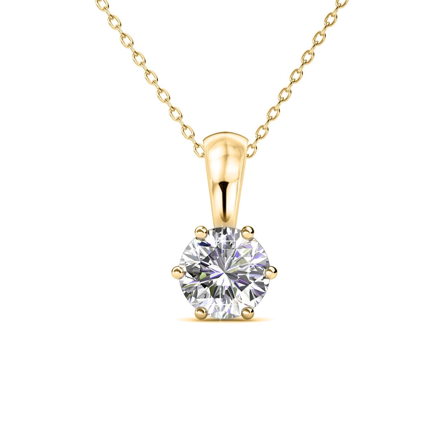 Variant image for Halsband Dam Mässingsbeläggning med Österrikisk Kristall 18 Karat Guld-1