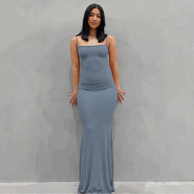 Variant image for Maxiklänning Dam Elegant Polyester Lång Klänning-20