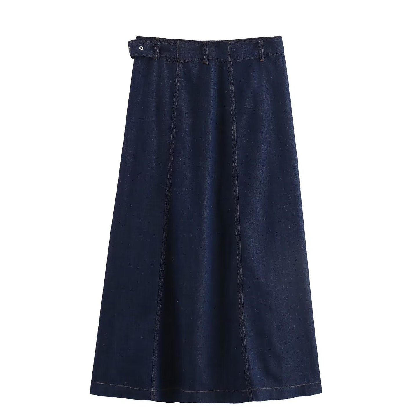 Dam A-Linje Kjol med Bälte Polyester Lång 1