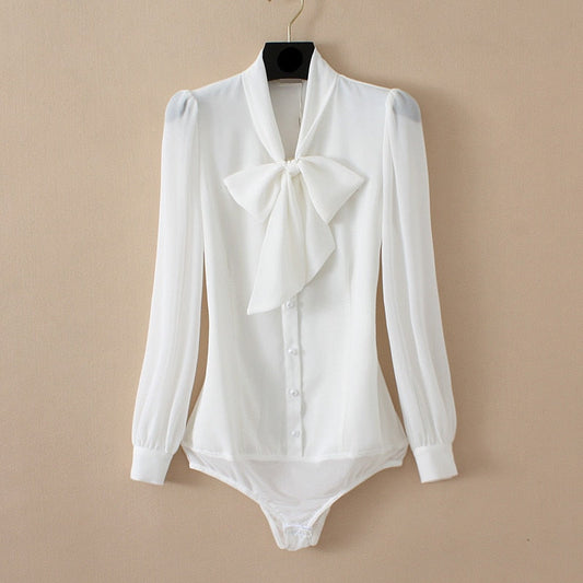 Dam Bodysuit Enkel Design LĂ„ng Ărmar Polyester 0