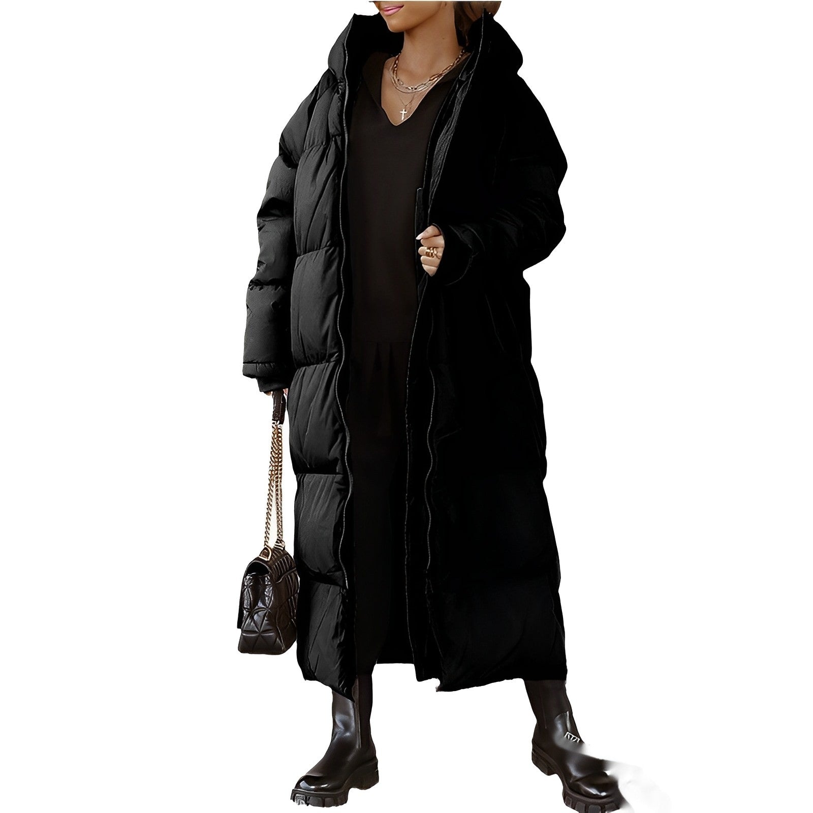 Dam Kappa Lång Huva Modern Polyester 6