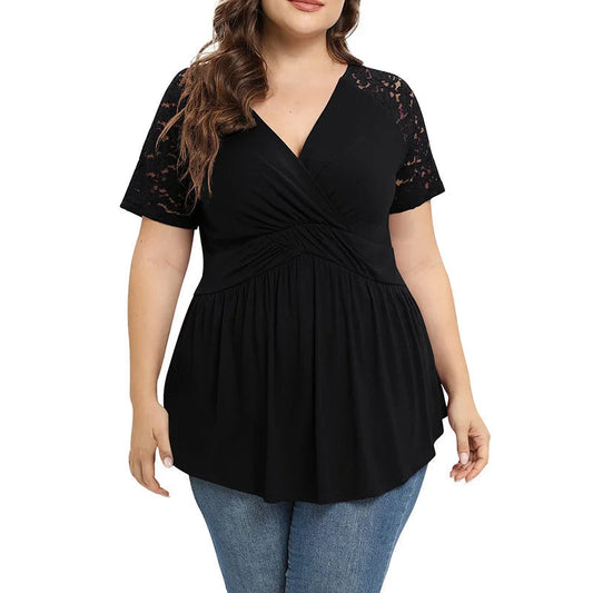 Dam Klänning Plus Size Trendig Polyester Lätt 0
