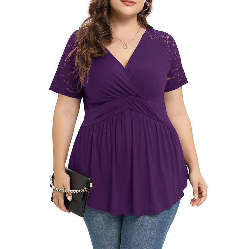 Dam Klänning Plus Size Trendig Polyester Lätt 1