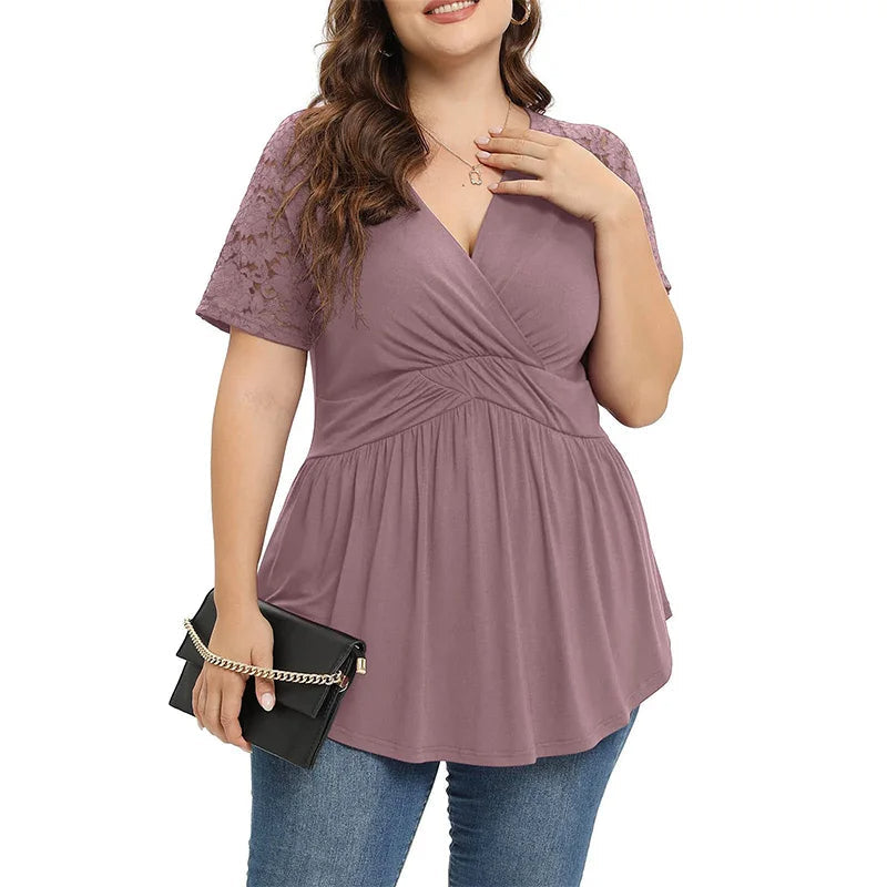 Dam Klänning Plus Size Trendig Polyester Lätt 2