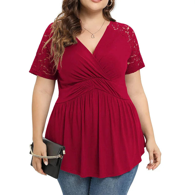 Dam Klänning Plus Size Trendig Polyester Lätt 3